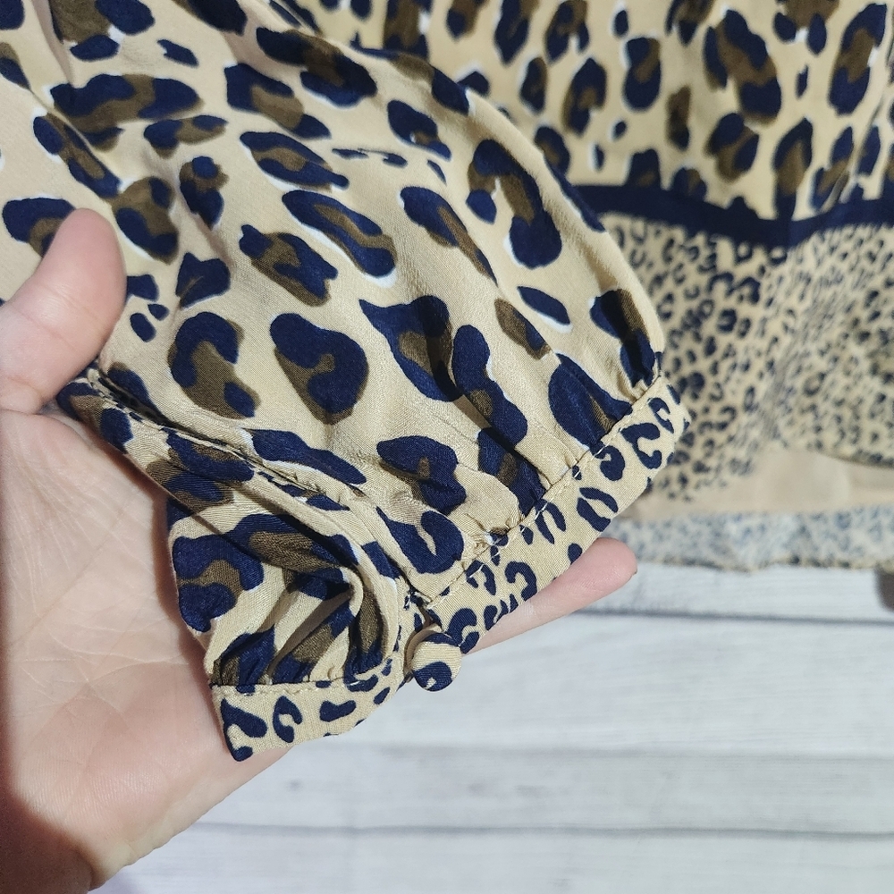 Vineyard Vines Leopard Print Women's Top, Size S - Picture 5 of 11
